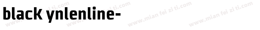 black ynlenline字体转换